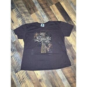 Tony Stewart Y2K Smoke T-Shirt Women’s Size XL Flared Bottom